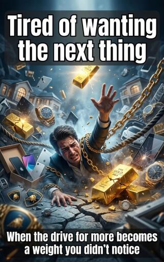 Portada del libro «Tired of wanting the next thing», de Tabitha Blackmere