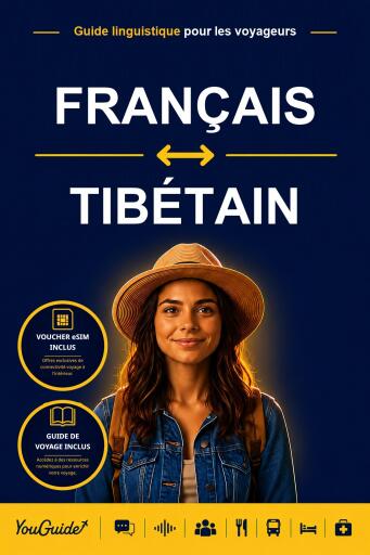 Portada del libro «The Language Guide for Travelers - French to Tibetan», de YouGuide