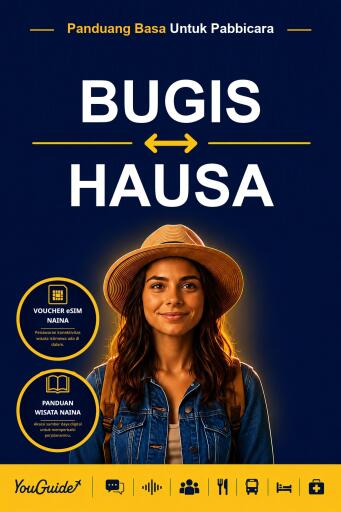Portada del libro «The Language Guide for Travelers - Buginese to Hausa», de YouGuide