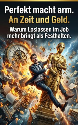 Portada del libro «Perfekt macht arm. An Zeit und Geld.», de Clara Edelbruck