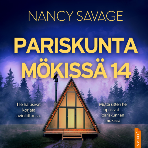 Portada del audiolibro «Pariskunta mökissä 14», de Nancy Savage