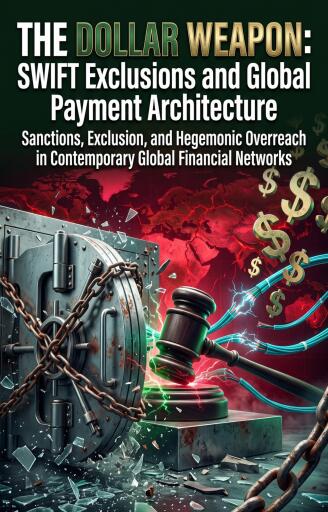Portada del libro «The Dollar Weapon: SWIFT Exclusions and Global Payment Architecture», de Jennifer Macias