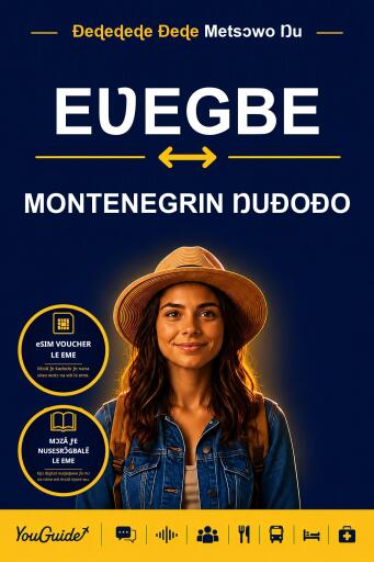 Portada del libro «The Language Guide for Travelers - Ewe to Montenegrin», de YouGuide