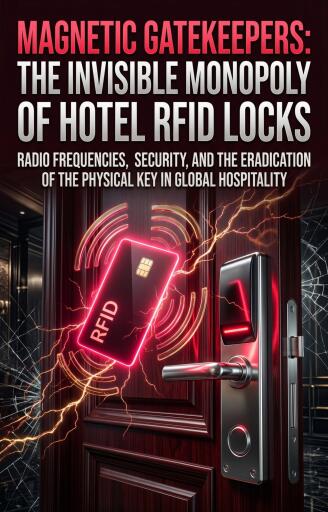 Portada del libro «Magnetic Gatekeepers: The Invisible Monopoly of Hotel RFID Locks», de Austin Harrison