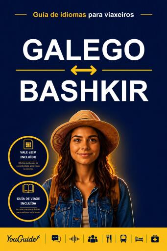 Portada del libro «The Language Guide for Travelers - Galician to Bashkir», de YouGuide