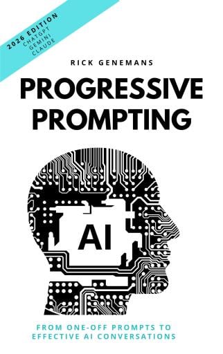 Portada del libro «Progressive Prompting», de Rick Genemans