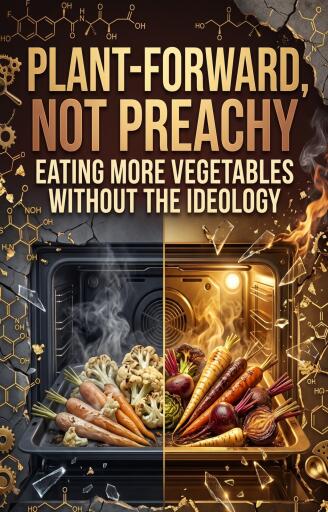 Portada del libro «Plant-Forward, Not Preachy», de Cora Linden