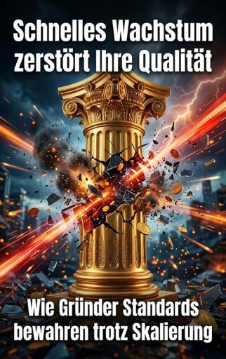 Portada del libro «Schnelles Wachstum zerstört Ihre Qualität», de David Schmitz