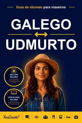 Portada del libro «The Language Guide for Travelers - Galician to Udmurt», de YouGuide