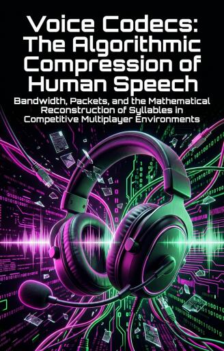 Portada del libro «Voice Codecs: The Algorithmic Compression of Human Speech», de Tommy Collins