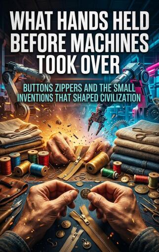 Portada del libro «What hands held before machines took over», de Natalie Harrington
