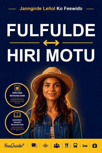 Portada del libro «The Language Guide for Travelers - Fulani to Hiri Motu», de YouGuide