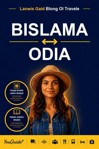 Portada del libro «The Language Guide for Travelers - Bislama to Odia», de YouGuide