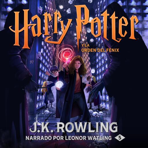 Portada del audiolibro «Harry Potter y la Orden del Fénix», de J.K. Rowling
