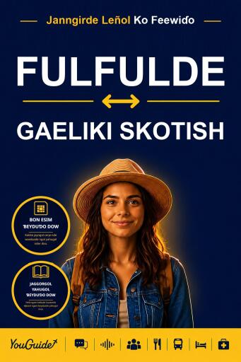 Portada del libro «The Language Guide for Travelers - Fulani to Scottish Gaelic», de YouGuide
