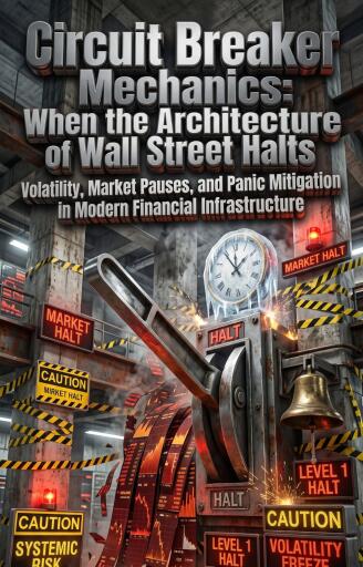 Portada del libro «Circuit Breaker Mechanics: When the Architecture of Wall Street Halts», de Clara Jennings