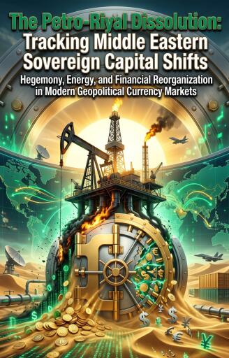 Portada del libro «The Petro-Riyal Dissolution: Tracking Middle Eastern Sovereign Capital Shifts», de Dominic Aristan