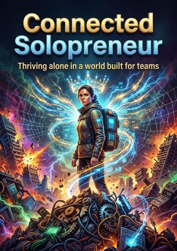 Portada del libro «Connected Solopreneur», de Elias Quinn