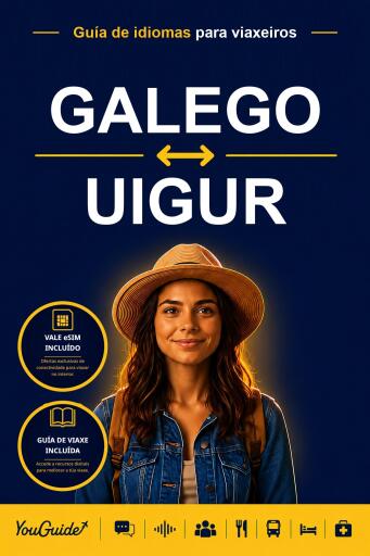 Portada del libro «The Language Guide for Travelers - Galician to Uyghur», de YouGuide