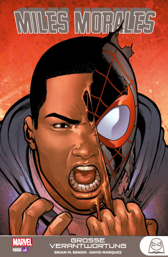 Portada del libro «Miles Morales - Große Verantwortung», de Brian Michael Bendis