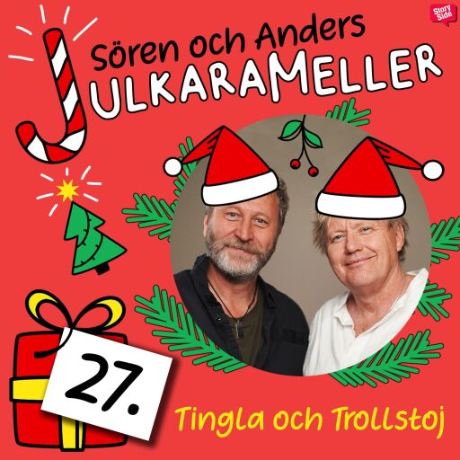 Portada del audiolibro «Tingla och Trollstoj», de Sören Olsson, Anders Jacobsson
