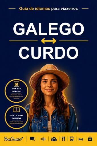 Portada del libro «The Language Guide for Travelers - Galician to Kurdish», de YouGuide