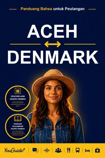 Portada del libro «The Language Guide for Travelers - Acehnese to Danish», de YouGuide