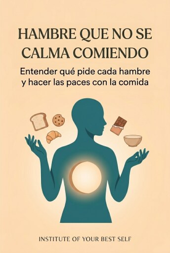 Portada del libro «Hambre que no se calma comiendo», de Equipo Institute of Your Best Self