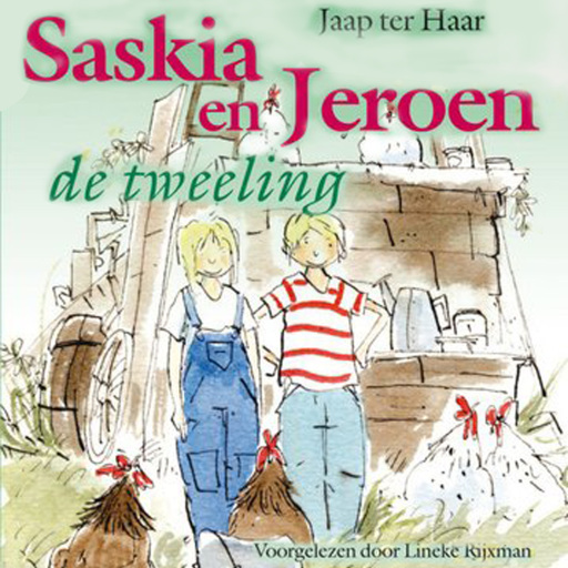 Portada del audiolibro «Saskia en Jeroen - de tweeling», de Jaap ter Haar