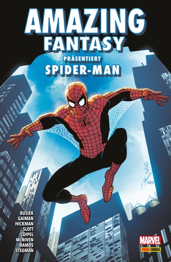 Portada del libro «AMAZING FANTASY PRÄSENTIERT SPIDER-MAN», de Neil Gaiman