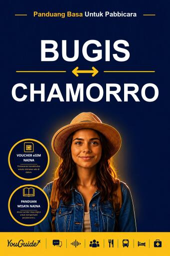 Portada del libro «The Language Guide for Travelers - Buginese to Chamorro», de YouGuide
