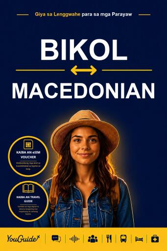 Portada del libro «The Language Guide for Travelers - Bikol to Macedonian», de YouGuide