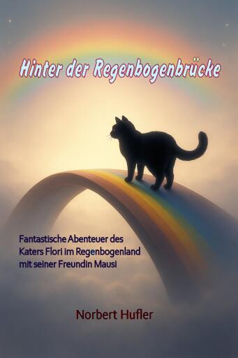 Portada del libro «Hinter der Regenbogenbrücke», de Norbert Hufler