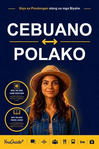 Portada del libro «The Language Guide for Travelers - Cebuano to Polish», de YouGuide