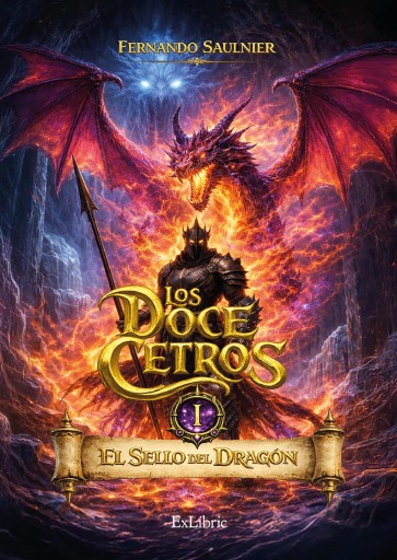 Portada del libro «Los doce cetros. Libro I: El sello del dragón», de Fernando Saulnier