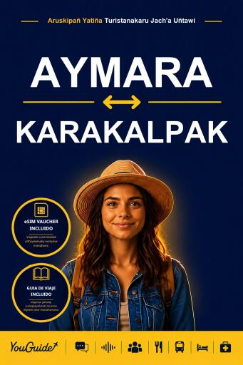 Portada del libro «The Language Guide for Travelers - Aymara to Karakalpak», de YouGuide