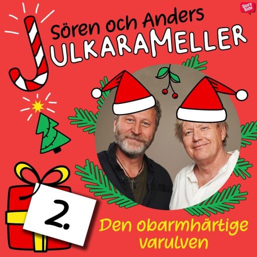 Portada del audiolibro «Den obarmhärtige varulven», de Sören Olsson, Anders Jacobsson
