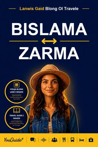 Portada del libro «The Language Guide for Travelers - Bislama to Zarma», de YouGuide