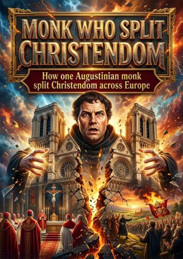 Portada del libro «Monk Who Split Christendom», de Everett Mercer