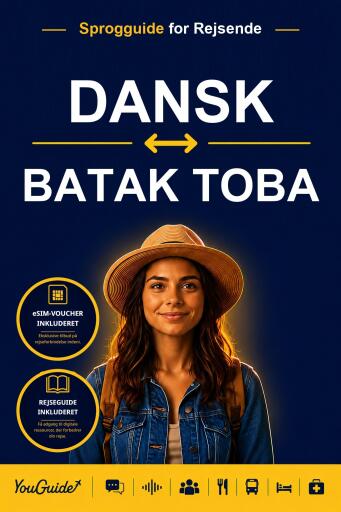 Portada del libro «The Language Guide for Travelers - Danish to Batak Toba», de YouGuide