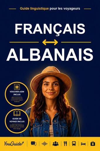 Portada del libro «The Language Guide for Travelers - French to Albanian», de YouGuide