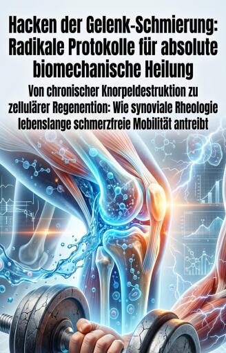 Portada del libro «Hacken der Gelenk-Schmierung: Radikale Protokolle für absolute biomechanische Heilung», de Henrik Vestergaard