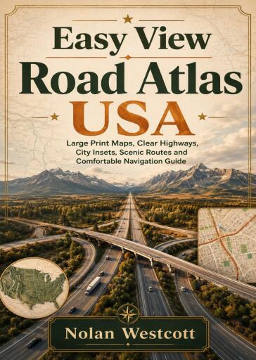 Portada del libro «Easy View Road Atlas USA», de Nolan Westcott