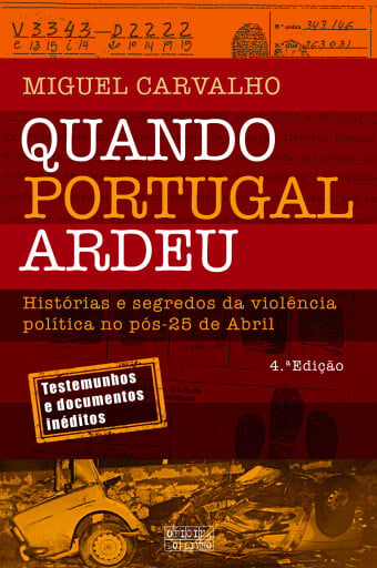 Portada del libro «Quando Portugal Ardeu», de Miguel Carvalho