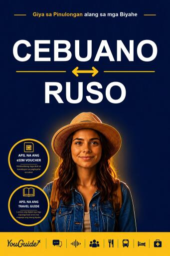 Portada del libro «The Language Guide for Travelers - Cebuano to Russian», de YouGuide