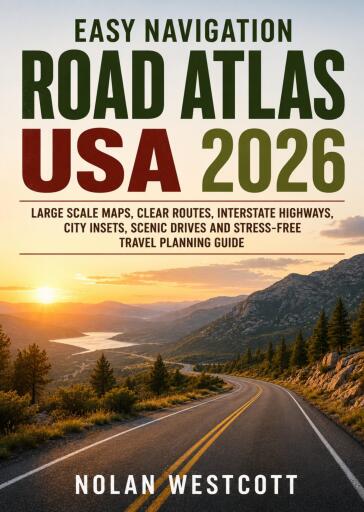 Easy Navigation Road Atlas USA 2026