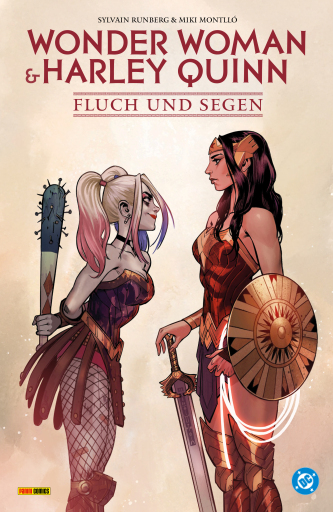 Portada del libro «Wonder Woman & Harley Quinn: Fluch und Segen», de Sylvain Runberg
