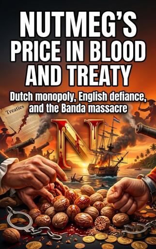 Portada del libro «Nutmeg's price in blood and treaty», de Emma Whitaker