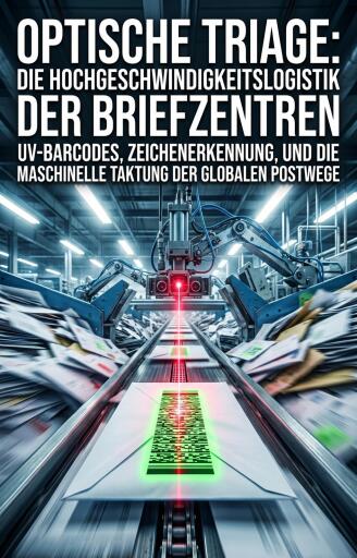 Portada del libro «Optische Triage: Die Hochgeschwindigkeitslogistik der Briefzentren», de Janick Fuchs