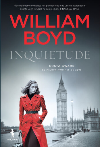 Portada del libro «Inquietude», de William Boyd